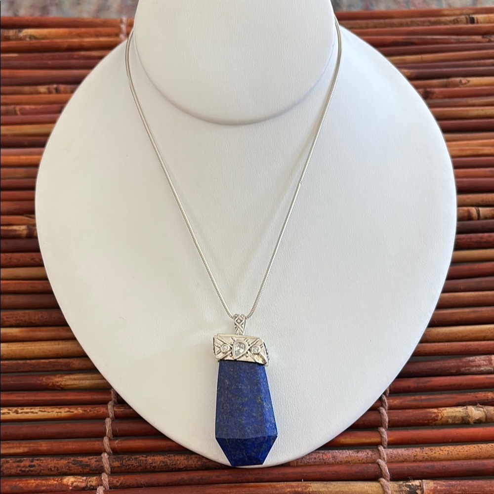 Silpada Sterling Silver Necklace with Blue Lapis Lazuli Pendant